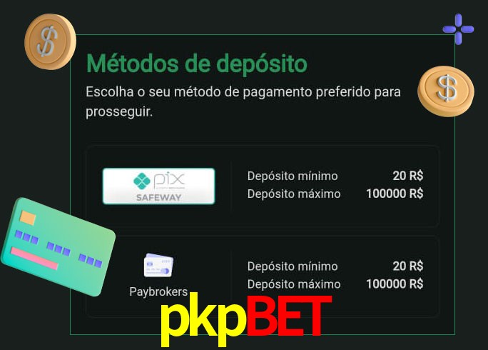 O cassino pkpbet oferece uma grande variedade de métodos de pagamento