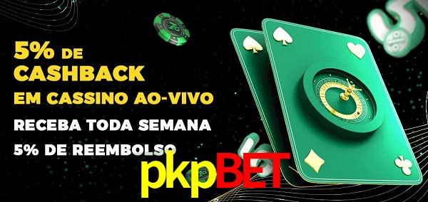 Promoções do cassino ao Vivo pkpbet